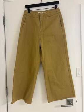 Dickies Wide-Leg Chino Pants in Mustard Yellow